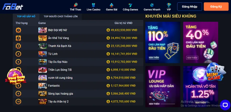 Thưởng chào mừng 789bets code